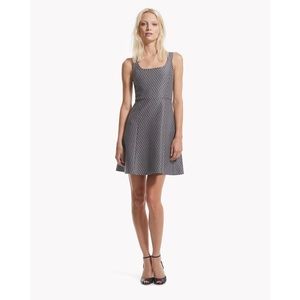 Theory Trekana Circuit Knit Dress in Gray